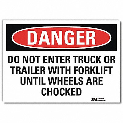 Danger Sign 5inx7in Reflective Sheeting