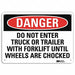 Danger Sign 7 inx10 in Plastic