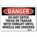 Danger Sign 5 in x 7 in Rflct Sheeting