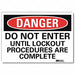 Danger Sign 5inx7in Reflective Sheeting
