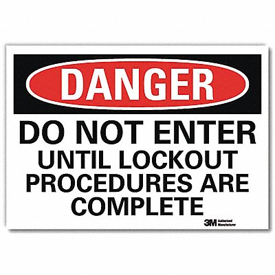 Danger Sign 7inx10in Reflective Sheeting
