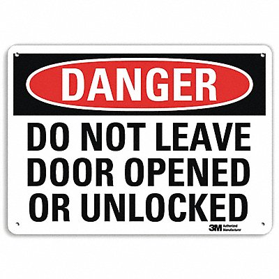 Danger Sign 10 in x 14 in Plastic