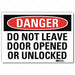 Danger Sign 5inx7in Reflective Sheeting