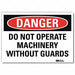 Danger Sign 7 in x 10 in Rflct Sheeting