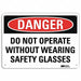 Danger Sign 10 in x 14 in Aluminum