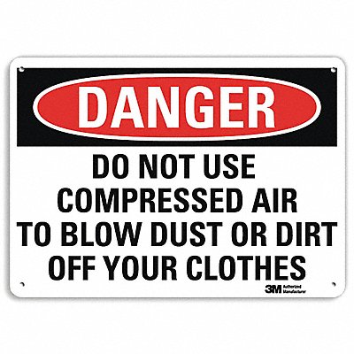 Danger Sign 10 inx14 in Plastic