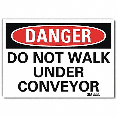 Danger Sign 7 in x 10 in Rflct Sheeting