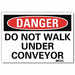 Danger Sign 5 in x 7 in Rflct Sheeting