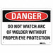 Danger Sign 10 in x 14 in Aluminum