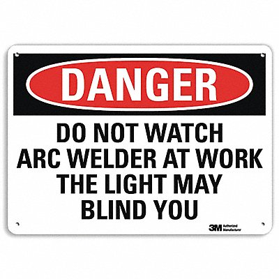 Danger Sign 7 inx10 in Plastic