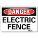 Danger Sign 7 in x 10 in Rflct Sheeting