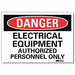 Danger Sign 10inx14in Reflctv Sheeting