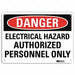Danger Sign 10 in x 14 in Aluminum