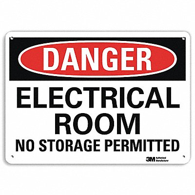 Danger Sign 10 inx14 in Aluminum