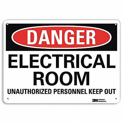 Danger Sign 10 inx14 in Aluminum