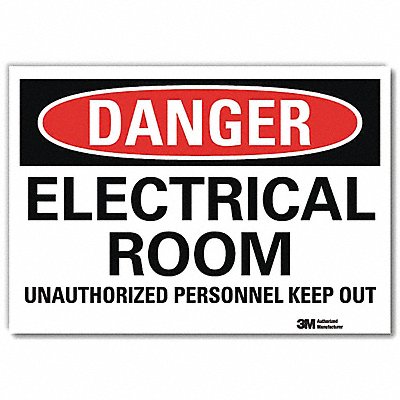 Danger Sign 10inx14in Reflctv Sheeting