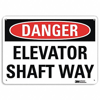 Danger Sign 10 in x 14 in Aluminum