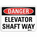 Danger Sign 10 in x 14 in Aluminum