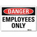 Danger Sign 5 in x 7 in Rflct Sheeting