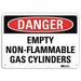 Danger Sign 7 inx10 in Plastic