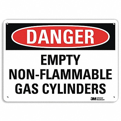 Danger Sign 10 inx14 in Aluminum