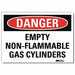 Danger Sign 5 in x 7 in Rflct Sheeting