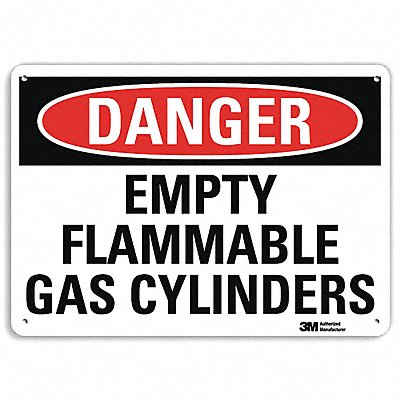 Danger Sign 10 inx14 in Aluminum