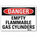 Danger Sign 10 in x 14 in Rflct Sheeting