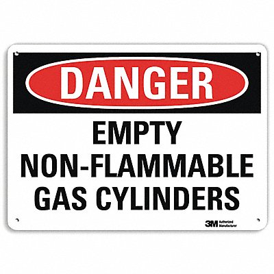 Danger Sign 10 inx14 in Aluminum