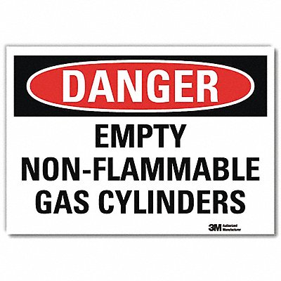 Danger Sign 7 in x 10 in Rflct Sheeting