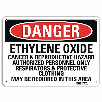 Danger Sign 7 in x 10 in Aluminum