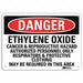Danger Sign 7 in x 10 in Aluminum
