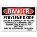 Danger Sign 5 in x 7 in Rflct Sheeting