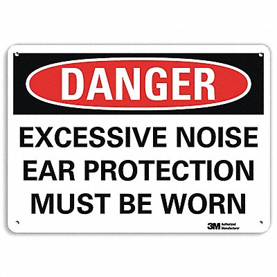 Danger Sign 7 in x 14 in Aluminum