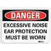 Danger Sign 7 in x 14 in Aluminum