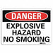 Danger Sign 7 in x 10 in Aluminum