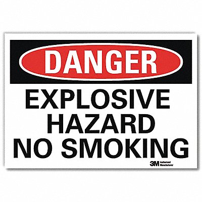 Danger Sign 10 in x 14 in Rflct Sheeting