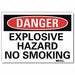 Danger Sign 7 in x 10 in Rflct Sheeting