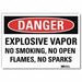 Danger Sign 10 in x 14 in Rflct Sheeting