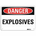 Danger Sign 10 inx14 in Aluminum