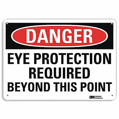 Danger Sign 10 in x 14 in Aluminum