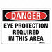Danger Sign 7 in x 10 in Aluminum