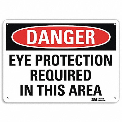 Danger Sign 10 in x 14 in Aluminum