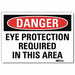 Danger Sign 7 in x 10 in Rflct Sheeting