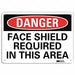 Danger Sign 7 in x 10 in Aluminum