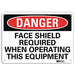 Danger Sign 7 in x 10 in Aluminum