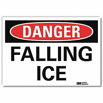 Rflctv Icy Conditions Lbl 7x10in Non-PVC