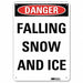 Rflctv Icy Condition Sign 14x10in NonPVC