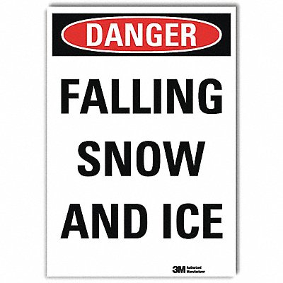 Rflct Icy Conditions Lbl 10x7in Non-PVC