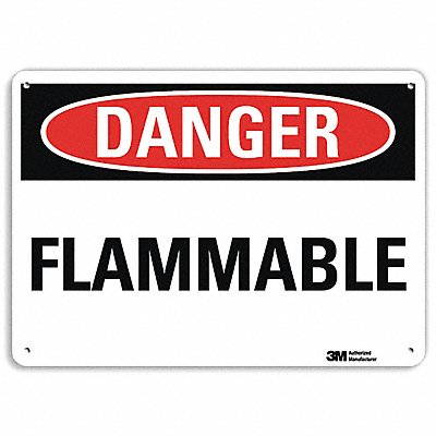 Danger Sign 10 inx14 in Aluminum